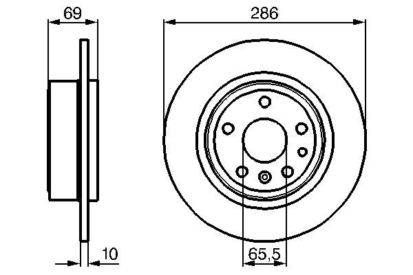 Brake Disc - 0 986 478 478 BOSCH