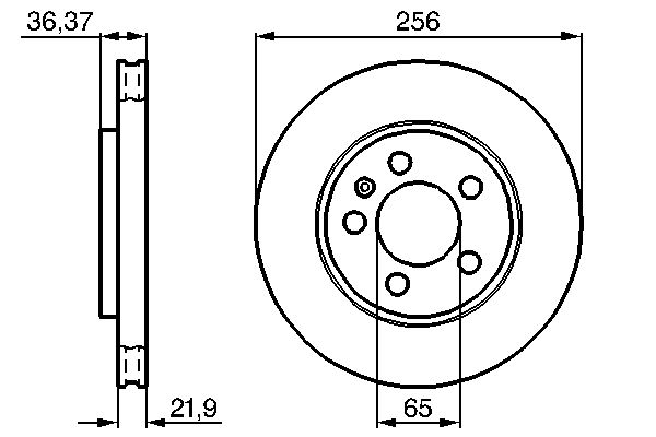 Bremsscheibe - 0 986 478 482 BOSCH