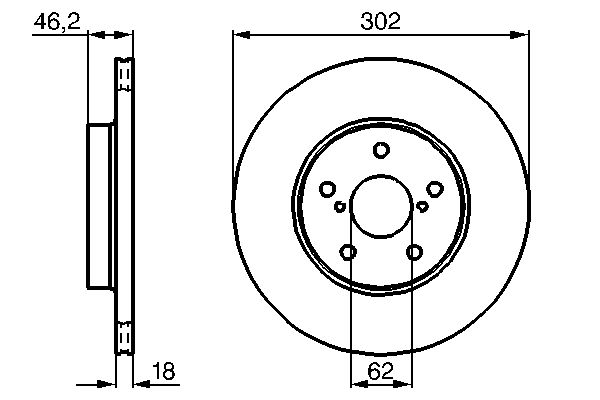 Brake Disc - 0 986 478 490 BOSCH