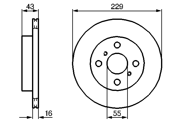 Bremsscheibe - 0 986 478 491 BOSCH