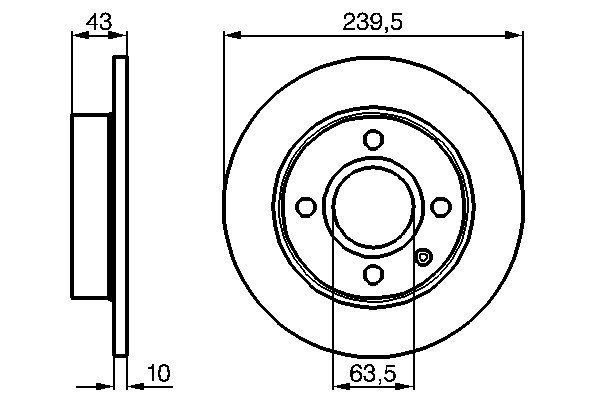 Bremsscheibe - 0 986 478 501 BOSCH