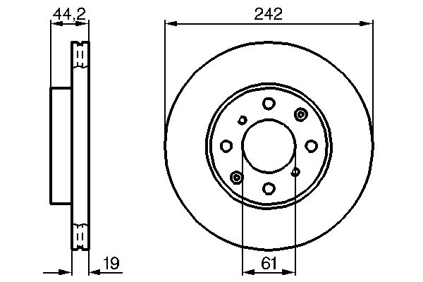 Brake Disc - 0 986 478 503 BOSCH