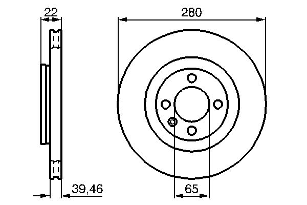 Brake Disc - 0 986 478 508 BOSCH