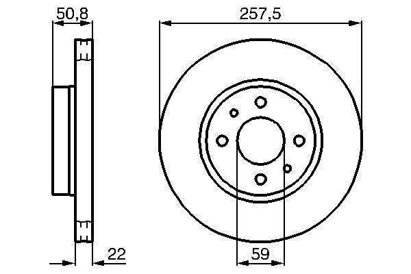 Brake Disc - 0 986 478 512 BOSCH
