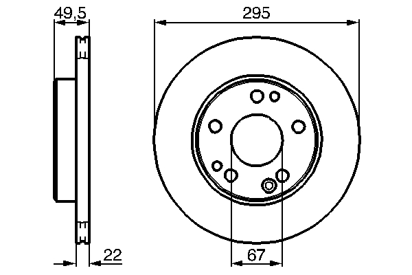 Brake Disc - 0 986 478 525 BOSCH