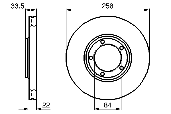 Bremsscheibe - 0 986 478 530 BOSCH