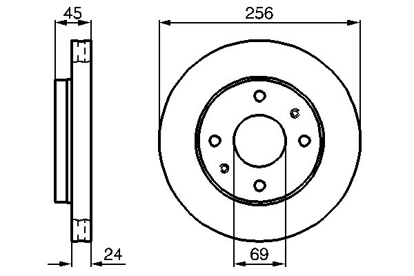 Brake Disc - 0 986 478 531 BOSCH
