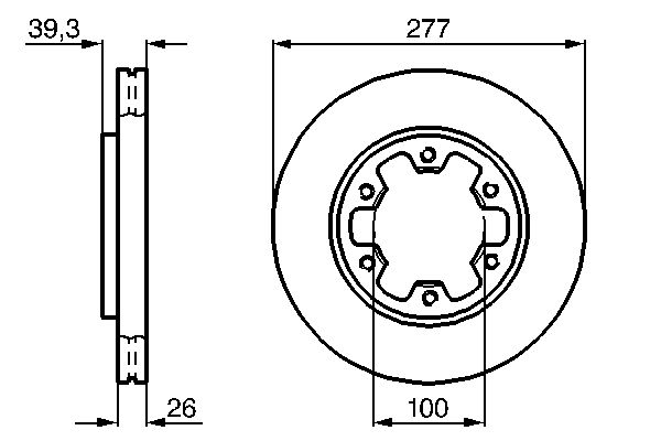 Brake Disc - 0 986 478 532 BOSCH
