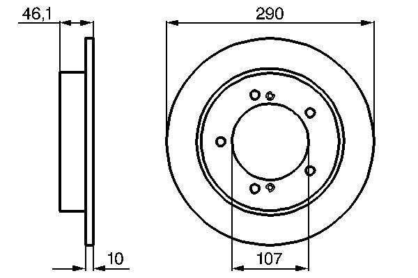 Brake Disc - 0 986 478 539 BOSCH