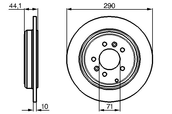 Brake Disc - 0 986 478 556 BOSCH