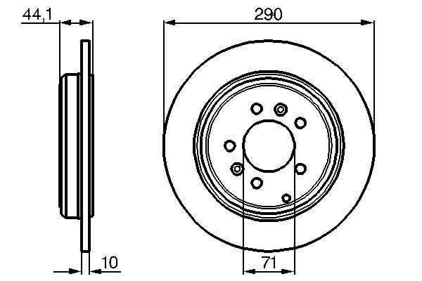 Brake Disc - 0 986 478 556 BOSCH
