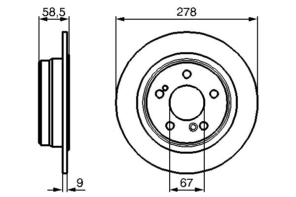 Brake Disc - 0 986 478 565 BOSCH