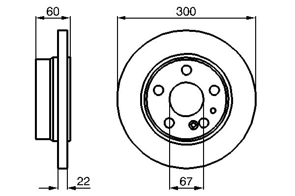 Brake Disc - 0 986 478 566 BOSCH