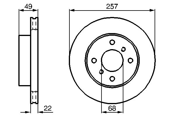 Brake Disc - 0 986 478 567 BOSCH