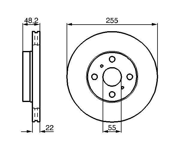 Brake Disc - 0 986 478 578 BOSCH
