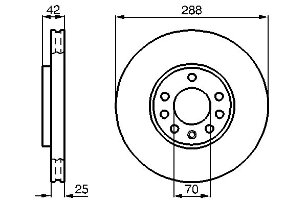 Brake Disc - 0 986 478 588 BOSCH