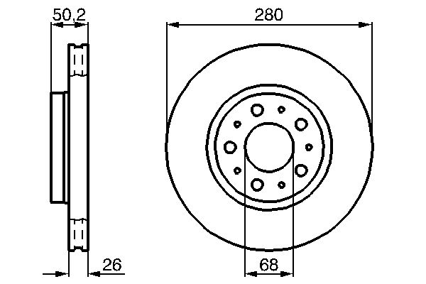 Brake Disc - 0 986 478 603 BOSCH