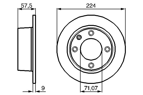 Brake Disc - 0 986 478 604 BOSCH