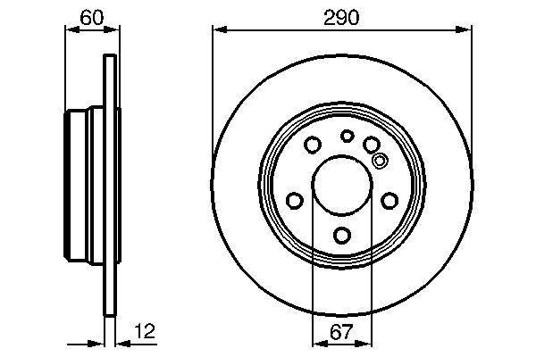 Brake Disc - 0 986 478 607 BOSCH