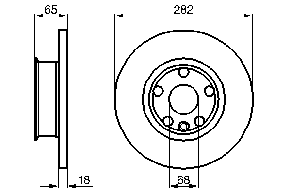 Brake Disc - 0 986 478 613 BOSCH