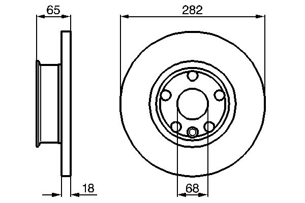 Brake Disc - 0 986 478 613 BOSCH