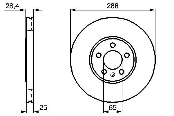 Brake Disc - 0 986 478 619 BOSCH