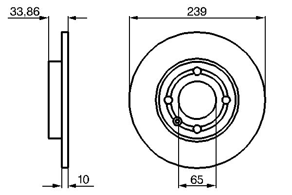 Brake Disc - 0 986 478 620 BOSCH