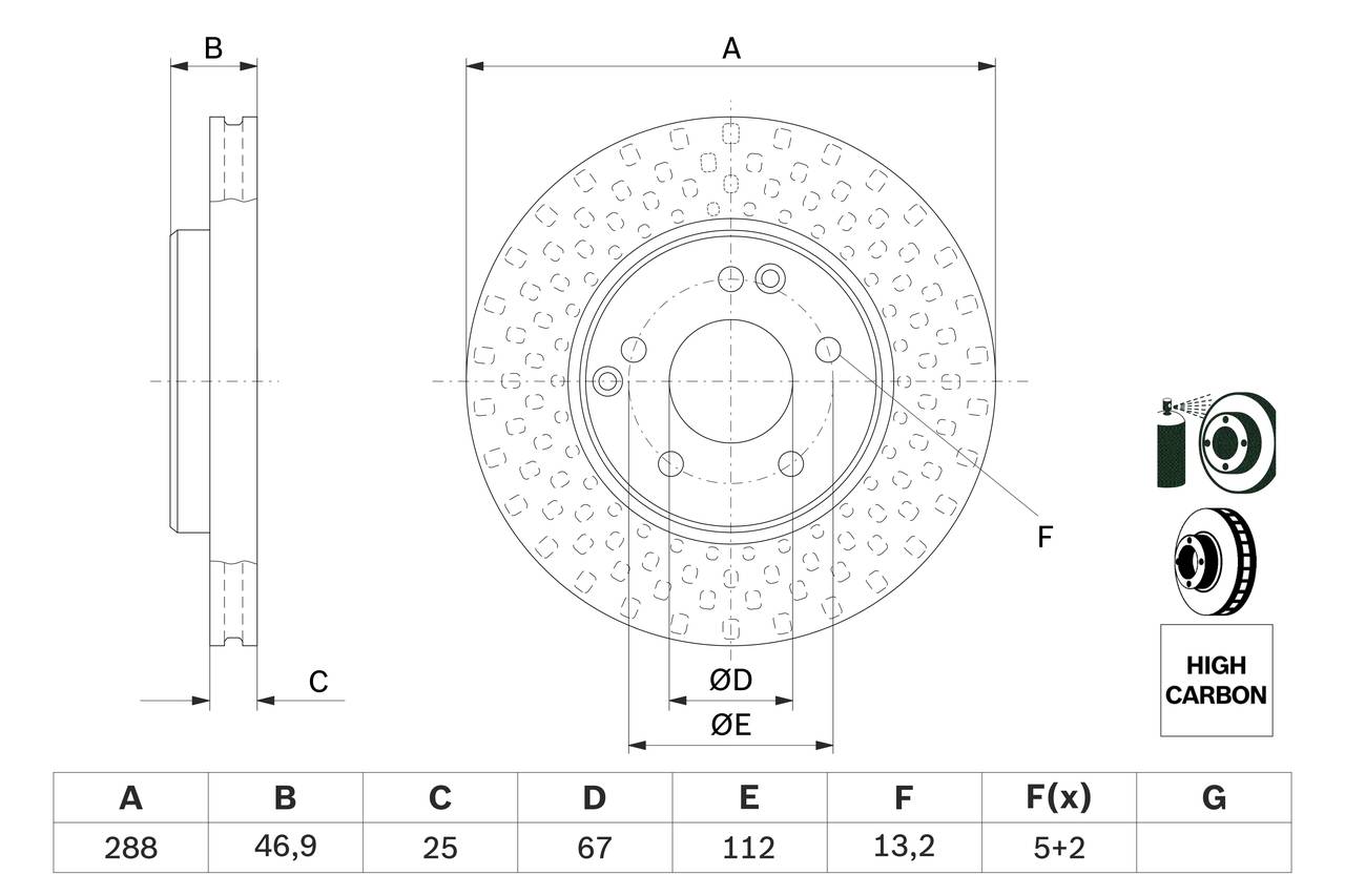 Brake Disc - 0 986 478 624 BOSCH