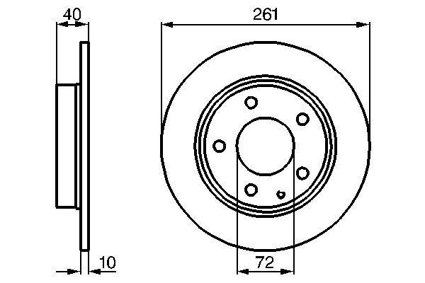 Brake Disc - 0 986 478 633 BOSCH