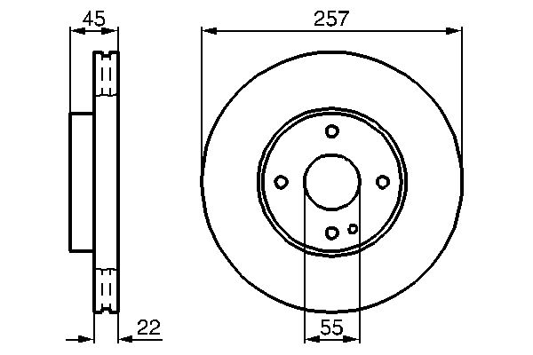 Brake Disc - 0 986 478 638 BOSCH