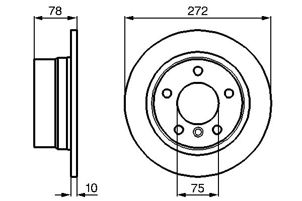 Brake Disc - 0 986 478 641 BOSCH