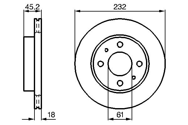 Brake Disc - 0 986 478 650 BOSCH
