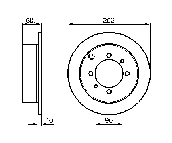 Brake Disc - 0 986 478 655 BOSCH