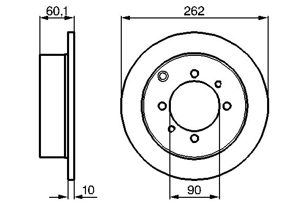 Brake Disc - 0 986 478 655 BOSCH