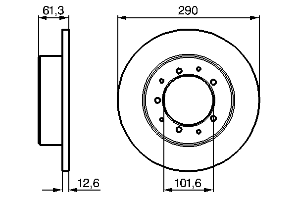 Brake Disc - 0 986 478 656 BOSCH