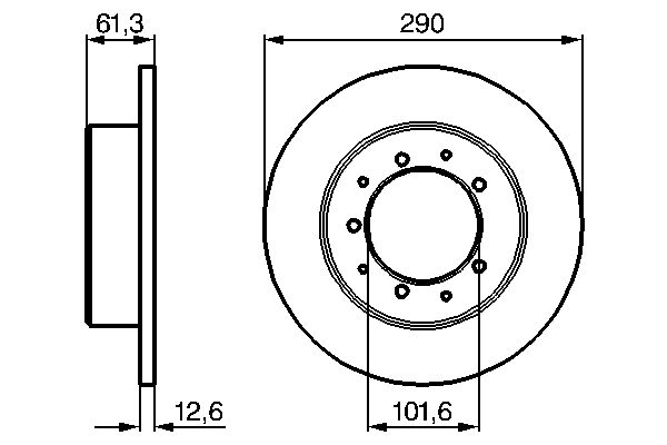 Brake Disc - 0 986 478 656 BOSCH