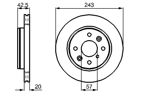 Brake Disc - 0 986 478 659 BOSCH