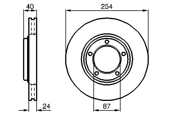 Brake Disc - 0 986 478 663 BOSCH
