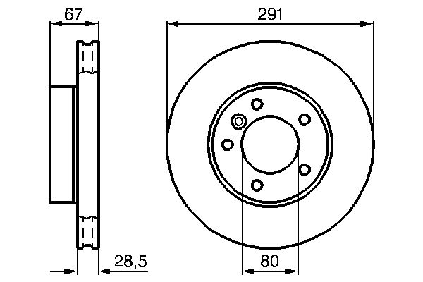 Brake Disc - 0 986 478 691 BOSCH
