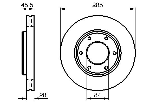 Brake Disc - 0 986 478 693 BOSCH