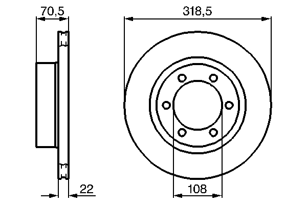 Brake Disc - 0 986 478 698 BOSCH