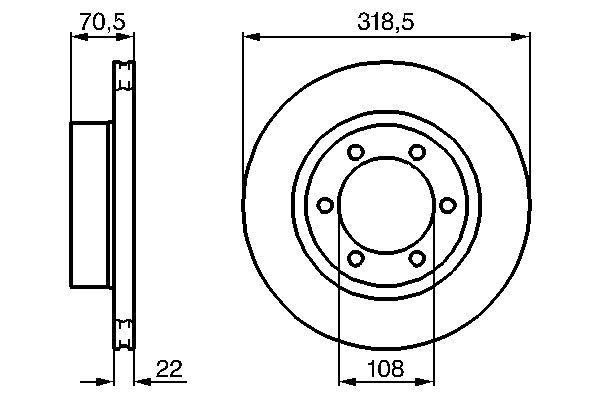 Brake Disc - 0 986 478 698 BOSCH
