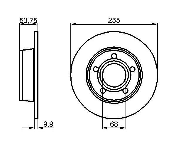 Brake Disc - 0 986 478 704 BOSCH