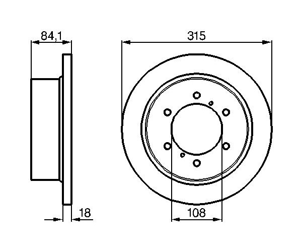 Brake Disc - 0 986 478 713 BOSCH