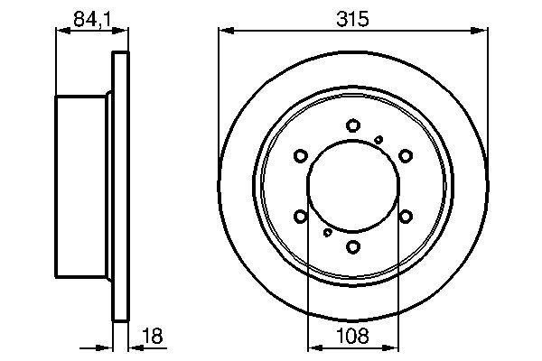 Brake Disc - 0 986 478 713 BOSCH
