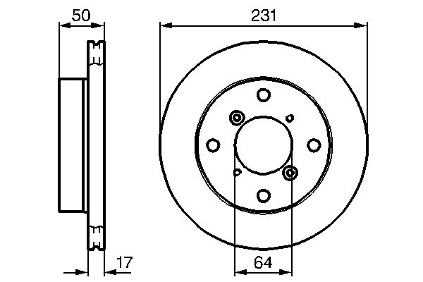 Brake Disc - 0 986 478 721 BOSCH