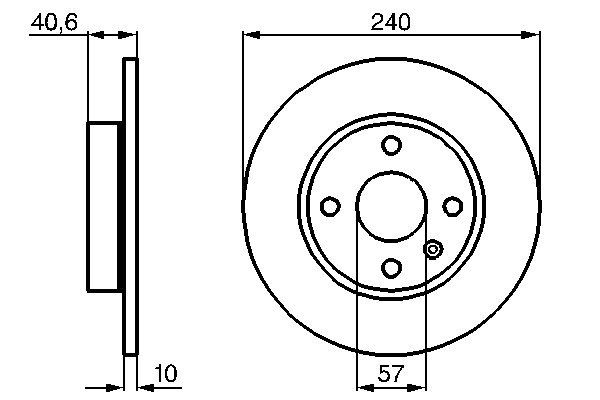 Brake Disc - 0 986 478 731 BOSCH