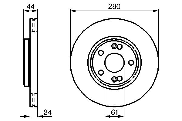 Brake Disc - 0 986 478 734 BOSCH