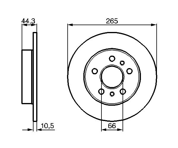 Brake Disc - 0 986 478 757 BOSCH