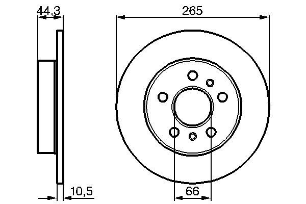 Brake Disc - 0 986 478 757 BOSCH
